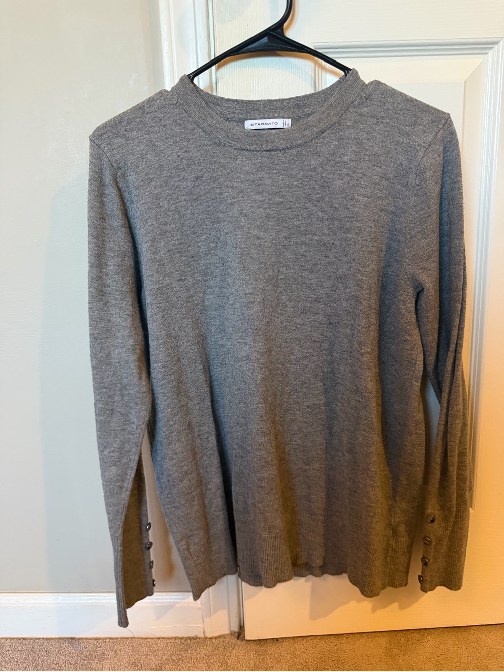 Staccato Gray Crewneck Sweater